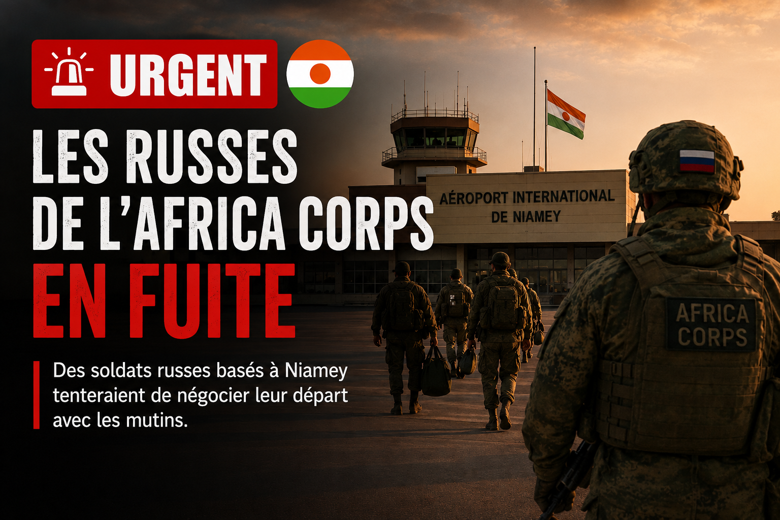 Crise à Niamey : l’Africa Corps sous pression face aux militaires nigériens