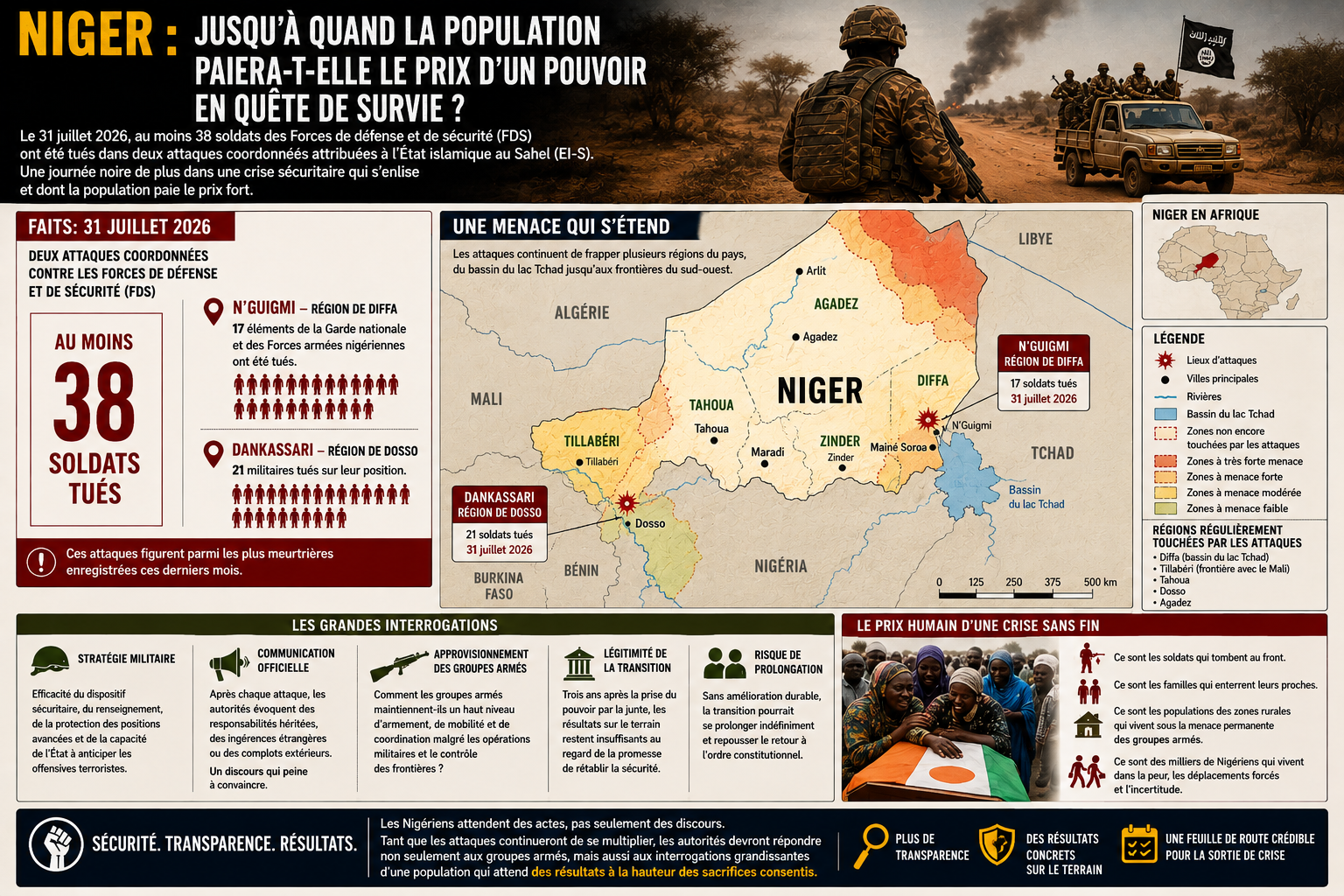 Niger : le coût humain de la guerre contre le terrorisme