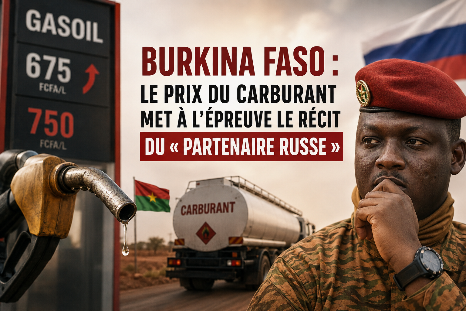 Cost du carburant au Burkina Faso : l&rsquo;échec relatif des promesses russes