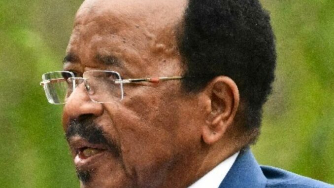 Paul Biya, président du Cameroun, lors d'un événement officiel
