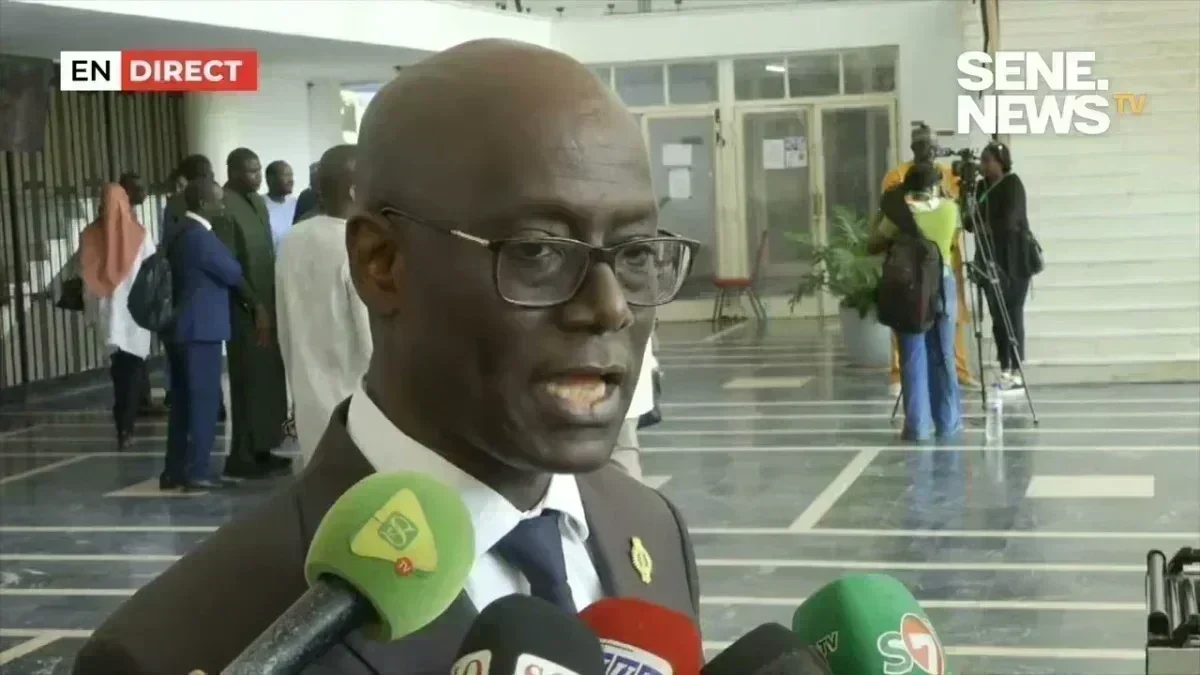 Thierno Alassane Sall s'exprime lors d'une session parlementaire au Sénégal