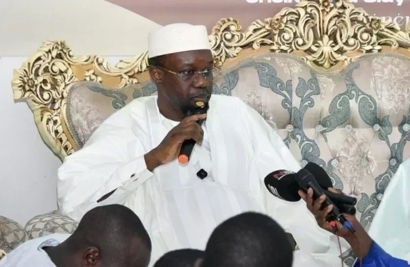 Serigne Habib Sy et Ousmane Sonko lors de la rencontre à Diaksao