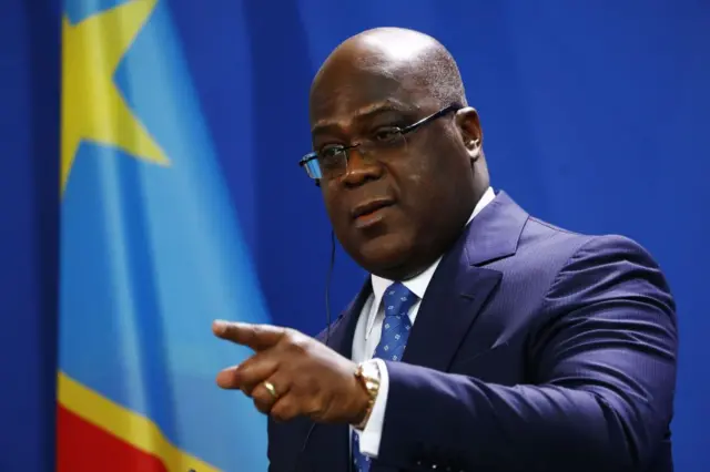 Félix Tshisekedi lors d'une allocution
