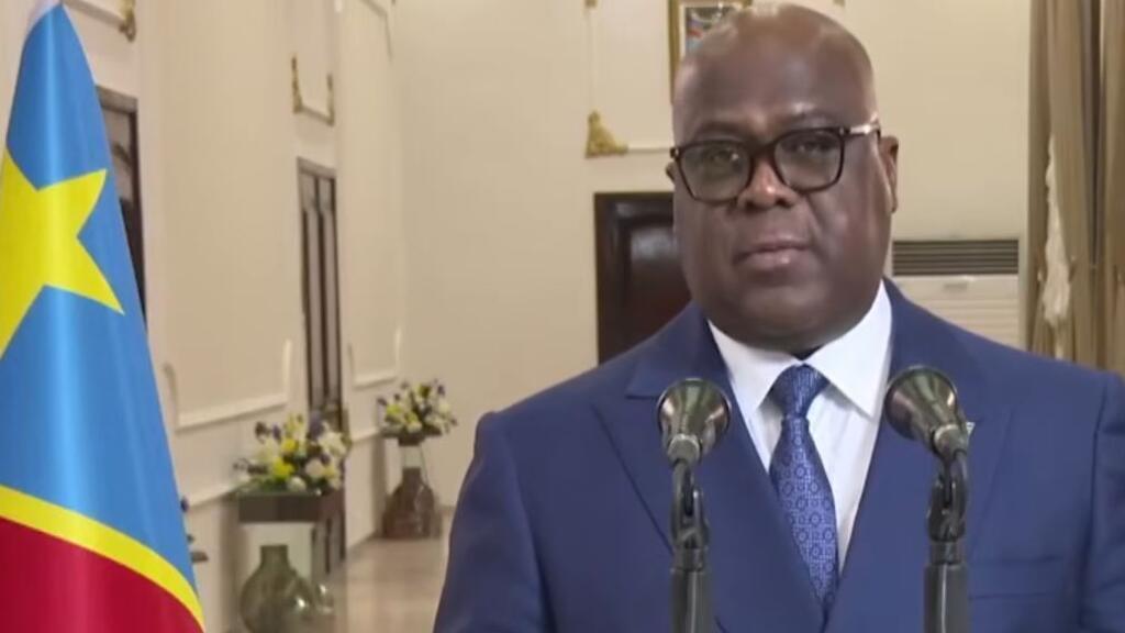 Félix Tshisekedi, président de la République démocratique du Congo, lors d'une allocution en août 2026.