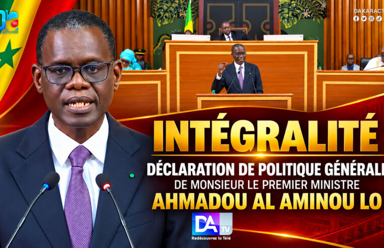 Poursuivre la trajectoire et affiner la méthode, le cap du Premier ministre Ahmadou Alhaminou Lo