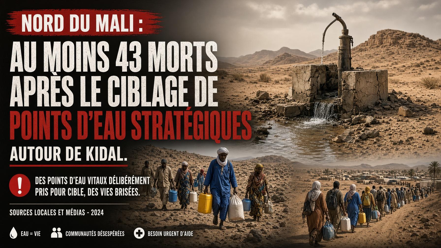 Pourquoi le ciblage des puits autour de Kidal a-t-il fait au moins 43 morts dans le nord du Mali ?