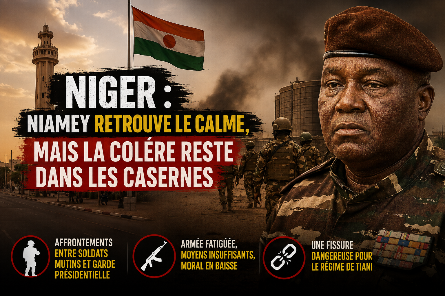 Niger : tensions persistantes dans les rangs militaires après les événements de Niamey