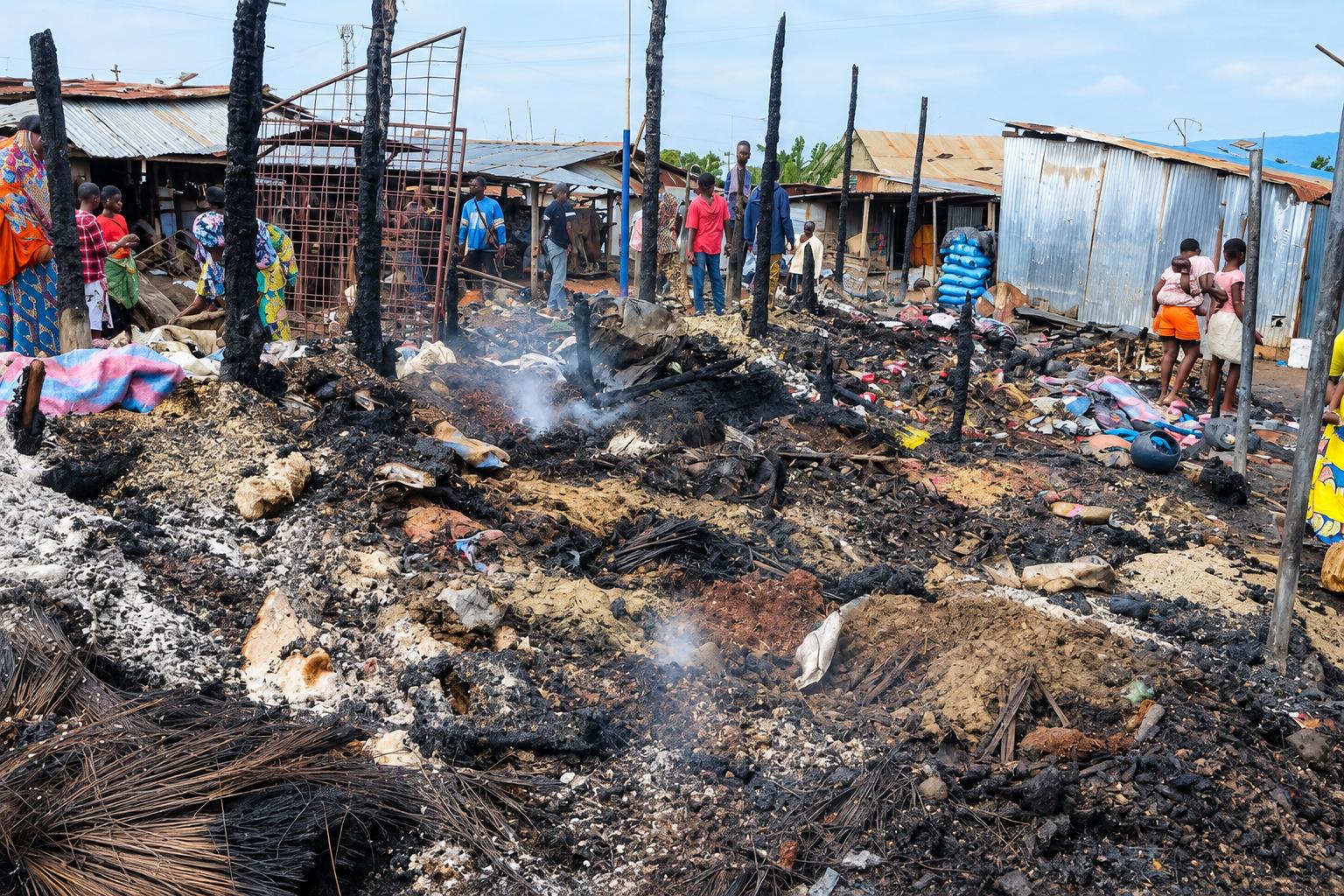 Découvrez le déroulement de l&rsquo;incendie du marché Château à Kpalimé