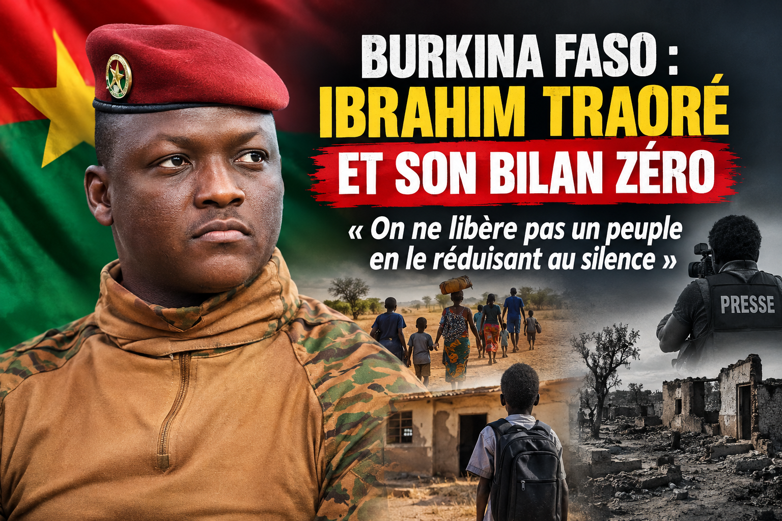 Burkina Faso : après quatre ans de pouvoir, le bilan d&rsquo;Ibrahim Traoré sous le feu des critiques