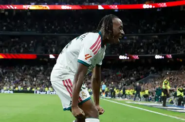 Joueurs du Real Madrid célébrant un but